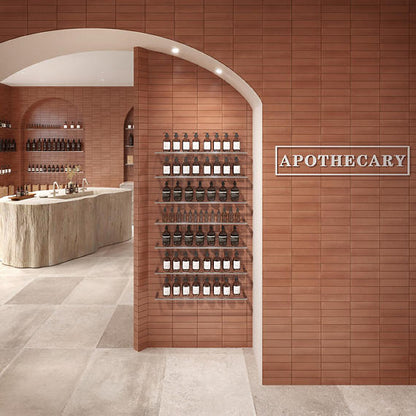 1x6 Inyo  Mosaic Natural-Look Satin Smooth Porcelain Tile Terracotta Brown