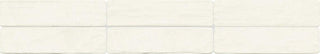Cream White - 12x10 Artcrafted Straight Joint Stacked Mosaic Solid-Color Glossy Smooth Ceramic Tile