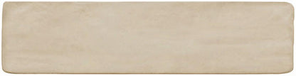1x6 Artcrafted Straight Joint Stacked Mosaic Solid-Color Glossy Smooth Ceramic Tile Pale Beige