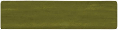 1x6 Artcrafted Straight Joint Stacked Mosaic Solid-Color Glossy Smooth Ceramic Tile Deep Green