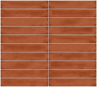 12x10 Artcrafted Straight Joint Stacked Mosaic Solid-Color Glossy Smooth Ceramic Tile