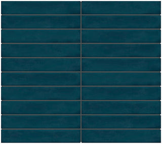12x10 Artcrafted Straight Joint Stacked Mosaic Solid-Color Glossy Smooth Ceramic Tile