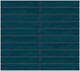 1x6 Artcrafted Straight Joint Stacked Mosaic Solid-Color Glossy Smooth Ceramic Tile Ocean Blue