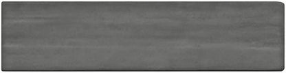 1x6 Artcrafted Straight Joint Stacked Mosaic Solid-Color Glossy Smooth Ceramic Tile Slate Gray