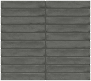 12x10 Artcrafted Straight Joint Stacked Mosaic Solid-Color Glossy Smooth Ceramic Tile