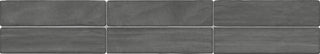 Slate Gray - 12x10 Artcrafted Straight Joint Stacked Mosaic Solid-Color Glossy Smooth Ceramic Tile