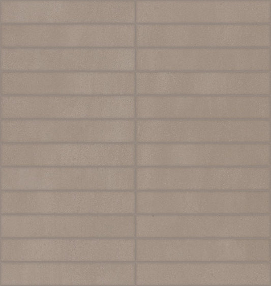 1x6 Synchronic Straight Joint  Mosaic Concrete-Look Matte Smooth Porcelain Tile Warm Taupe