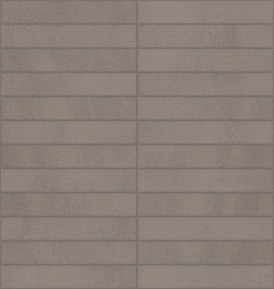 1x6 Synchronic Straight Joint  Mosaic Concrete-Look Matte Smooth Porcelain Tile Light Gray