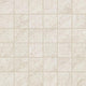 2x2 Choice Straight Joint  Mosaic Stone-Look Matte Smooth Ceramic Tile Cream