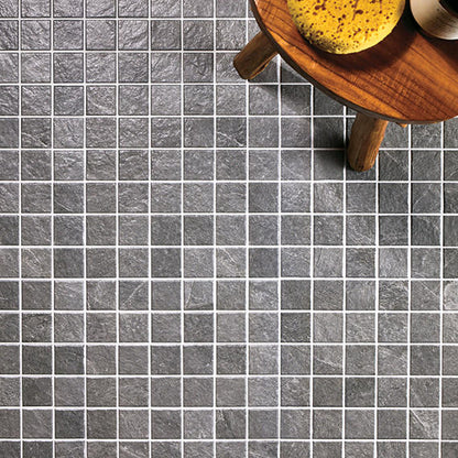 2x2 Constant  Mosaic Stone-Look Matte Gritty Porcelain Tile Soft Gray