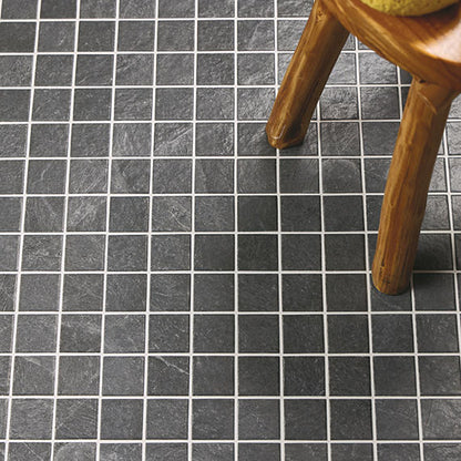 2x2 Constant  Mosaic Stone-Look Matte Gritty Porcelain Tile Charcoal Gray