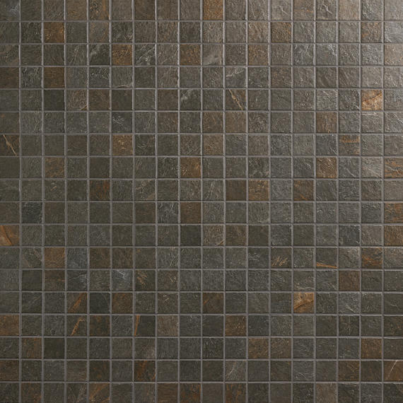 2x2 Constant  Mosaic Stone-Look Matte Gritty Porcelain Tile Deep Brown