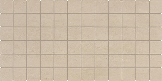 2x2 Theoretical Evolved  Mosaic Concrete-Look Matte Textured Porcelain Tile Beige