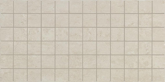 2x2 Theoretical Evolved  Mosaic Concrete-Look Matte Textured Porcelain Tile Light Gray