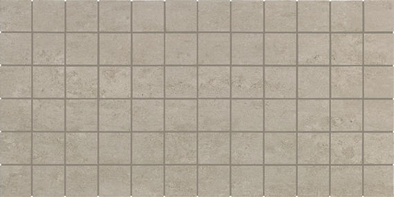 2x2 Theoretical Evolved  Mosaic Concrete-Look Matte Textured Porcelain Tile Brown Gray