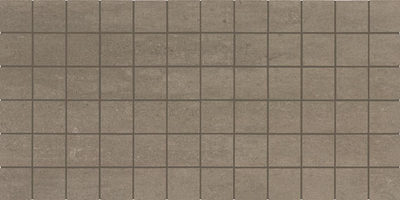 2x2 Theoretical Evolved  Mosaic Concrete-Look Matte Textured Porcelain Tile Brown