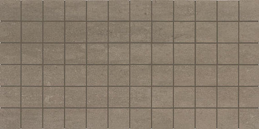 2x2 Theoretical Evolved  Mosaic Concrete-Look Matte Textured Porcelain Tile Brown
