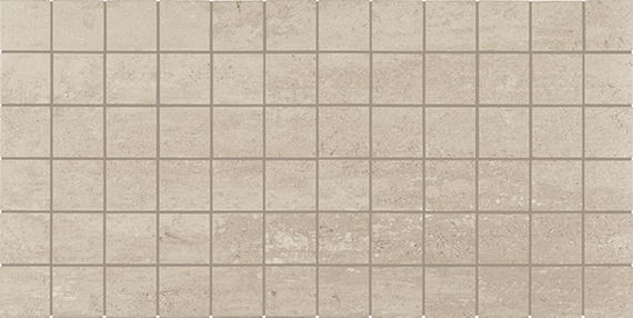 2x2 Theoretical Evolved  Mosaic Concrete-Look Matte Textured Porcelain Tile Cement Gray
