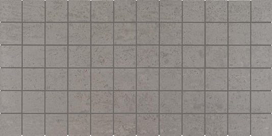 2x2 Theoretical Evolved  Mosaic Concrete-Look Matte Textured Porcelain Tile Slate Gray
