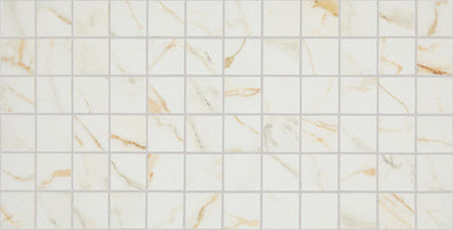 2x2 Panoramic Duet Light Veining Straight Joint  Marble-Look Matte Smooth Porcelain Tile Golden Cream