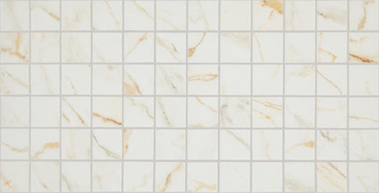 2x2 Panoramic Duet Light Veining Straight Joint  Marble-Look Matte Smooth Porcelain Tile Golden Cream