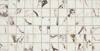 12x24 Panoramic Duet Light Veining Straight Joint Marble-Look Matte Smooth Porcelain Tile