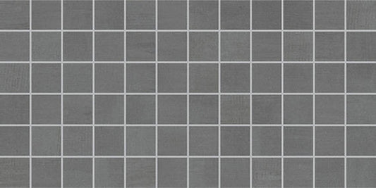 3x3 Subtle Strands  Mosaic Concrete-Look Matte Smooth Porcelain Tile Stone Gray