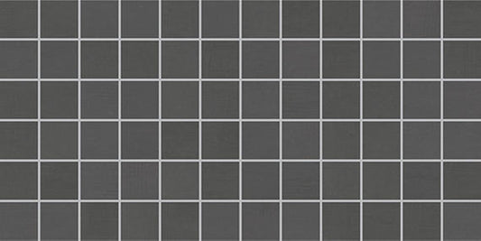 3x3 Subtle Strands  Mosaic Concrete-Look Matte Smooth Porcelain Tile Deep Charcoal