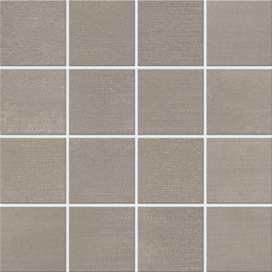 3x3 Illusionist  Mosaic Concrete-Look Matte Smooth Porcelain Tile Soft Taupe