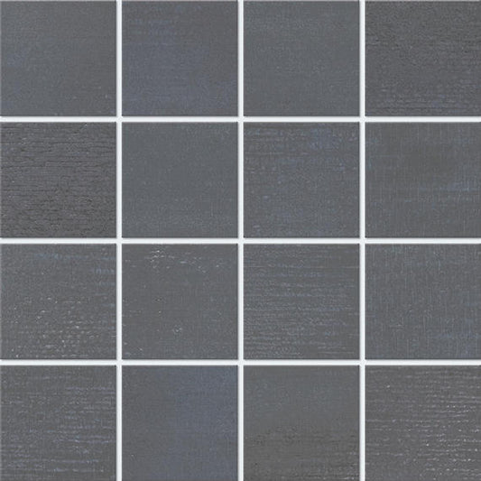 3x3 Illusionist  Mosaic Concrete-Look Matte Smooth Porcelain Tile Slate Gray