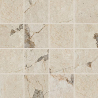 12x12 Savoir Medium Veining Mosaic Marble-Look Matte Smooth Porcelain Tile