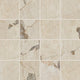 3x3 Savoir Medium Veining  Mosaic Marble-Look Matte Smooth Porcelain Tile Light Brown