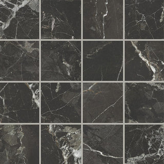 12x12 Savoir Medium Veining Mosaic Marble-Look Matte Smooth Porcelain Tile