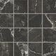 3x3 Savoir Medium Veining  Mosaic Marble-Look Matte Smooth Porcelain Tile Marble Black