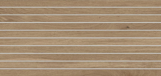1x24 Acreage Stacked Linear Mosaic Wood-Look Matte Smooth Porcelain Tile Light Oak