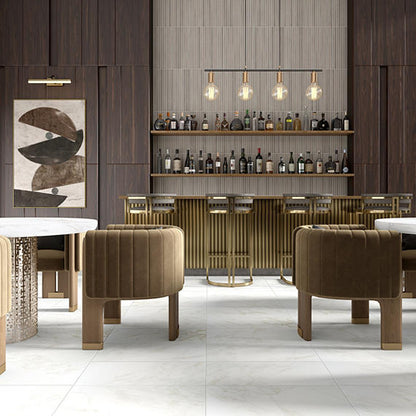 1x24 Illusionist  Mosaic Concrete-Look Matte Smooth Porcelain Tile Taupe Grey