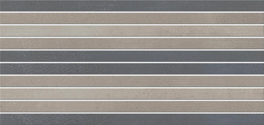 1x24 Illusionist  Mosaic Concrete-Look Matte Smooth Porcelain Tile Taupe Blue