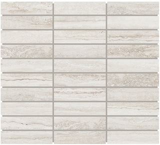 Off White - 12x11 Reservorio Mosaic Stone-Look Matte Smooth Porcelain Tile