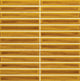 1x6 Cotto Revival  Mosaic Stone-Look Glossy Smooth Porcelain Tile Pollen Yellow