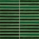 1x6 Cotto Revival  Mosaic Stone-Look Glossy Smooth Porcelain Tile Clover Green
