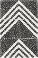 12x12 Pebble Oasis Linear  Mosaic Natural-Look Tumbled Natural Pebble Tile Stark Black