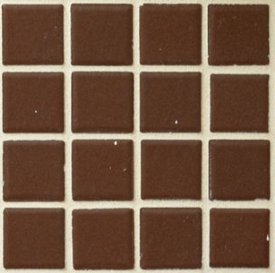 Warm Brown - 12x24 Keystones  Mosaic Solid-Color Matte Smooth Porcelain Tile