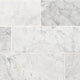 4x12 Carrara Natural-Look Honed Smooth Marble Tile Soft Gray