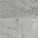 6x12 Carrara Natural-Look Polished Smooth Marble Tile Soft Gray