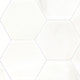 8'' Greecian Hexagon Natural-Look Polished Smooth Marble Tile Pure White