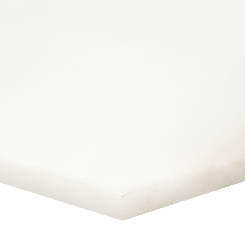 8'' Greecian Hexagon Natural-Look Polished Smooth Marble Tile Pure White