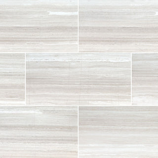 Light Cream - 18x36 White Oak Stone-Look Honed Honed Marble Tile