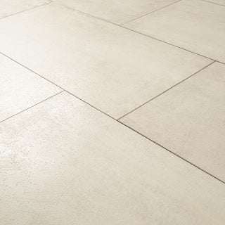 Creamy White - 12x24 Trecento Solid-Color Satin Textured Vinyl Tile