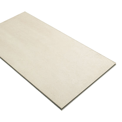 12X24 Trecento Solid-Color Satin Textured Vinyl Tile Creamy White
