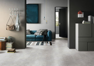 Dark Gray - 12x24 Trecento Stone-Look Satin Textured Vinyl Tile